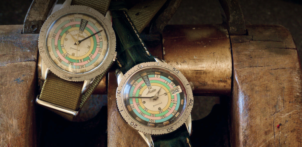 Mido Multifort Powerwind Diver 1000ft Rainbow