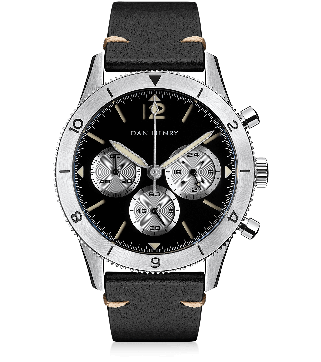 Black Steel / 40mm / No Date