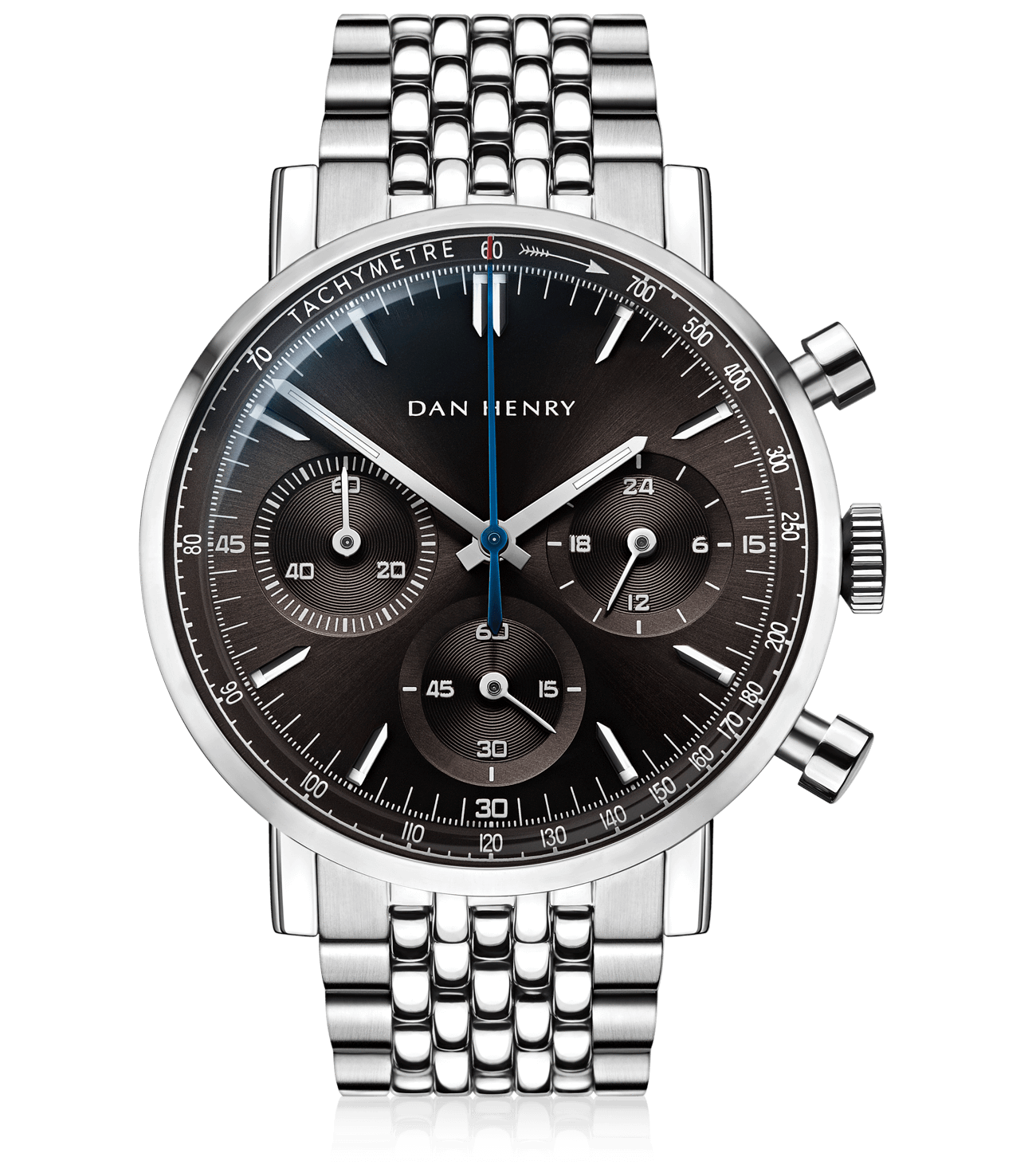 Slate Grey Tricompax / 38mm / No Date