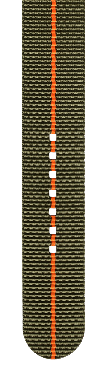 strap-bottom_dark-green/orange-line/20mm