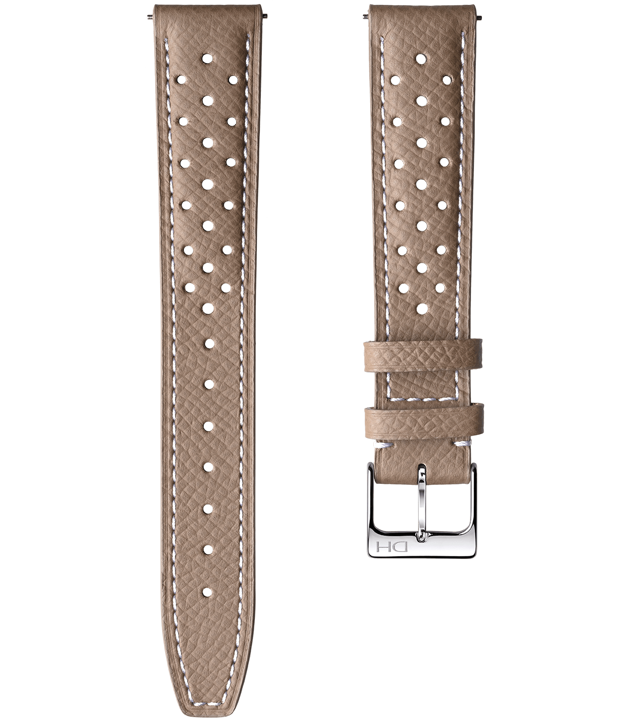 Light Grey/White Stitch/18mm