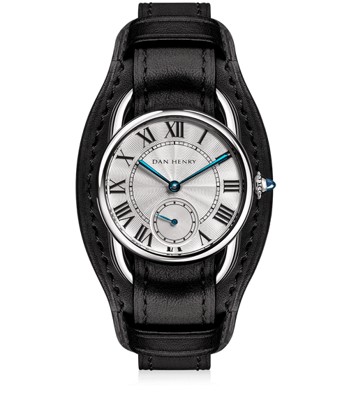 Silver / Black Strap / 28.5mm
