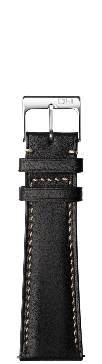 strap-top_black/beige-stitch/22mm