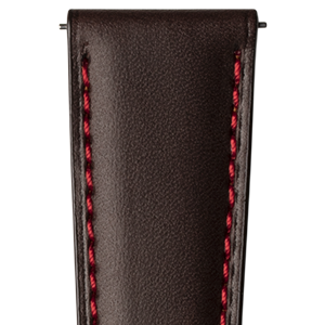 strap-tip_coffee/red-stitch/22mm