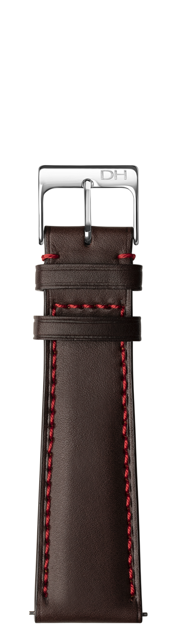 strap-top_coffee/red-stitch/22mm