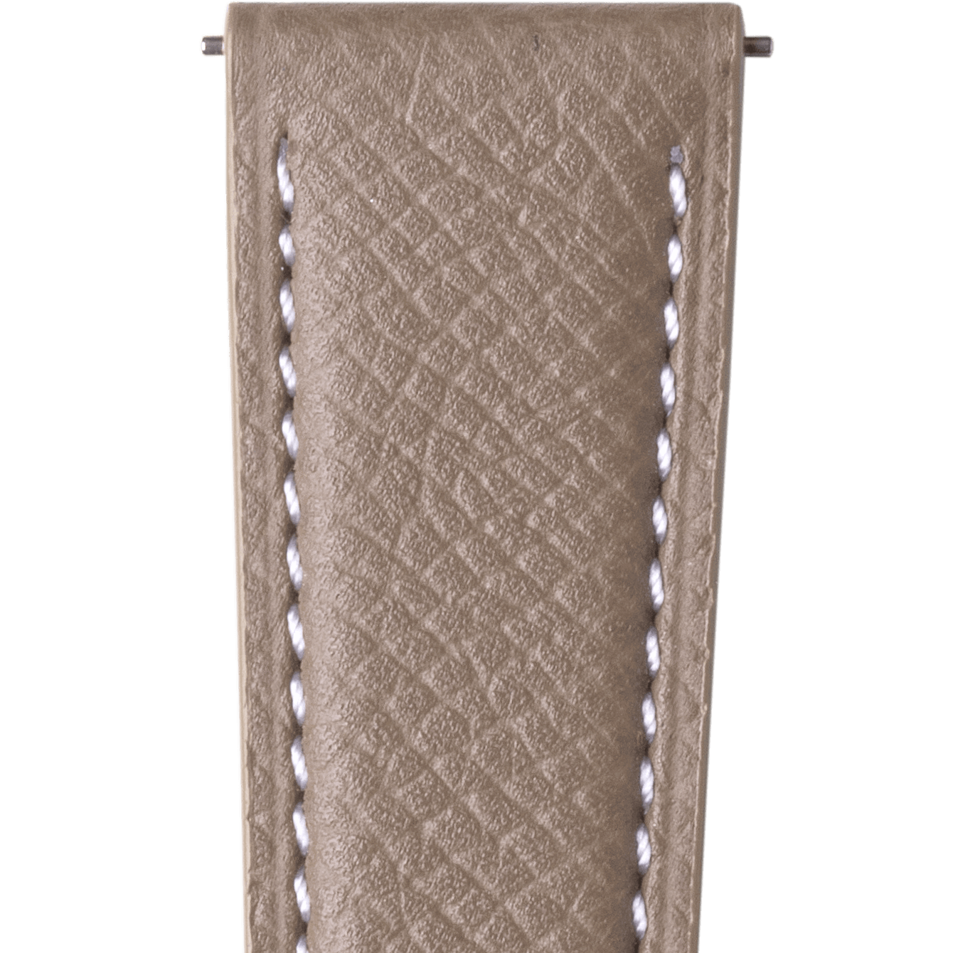 strap-tip_light-grey/white-stitch/19mm