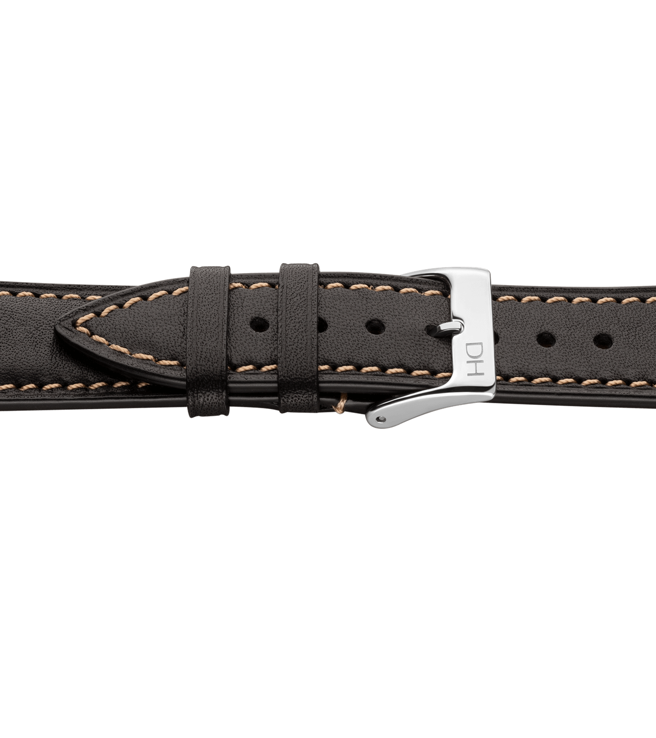 Black/Beige Stitch/22mm