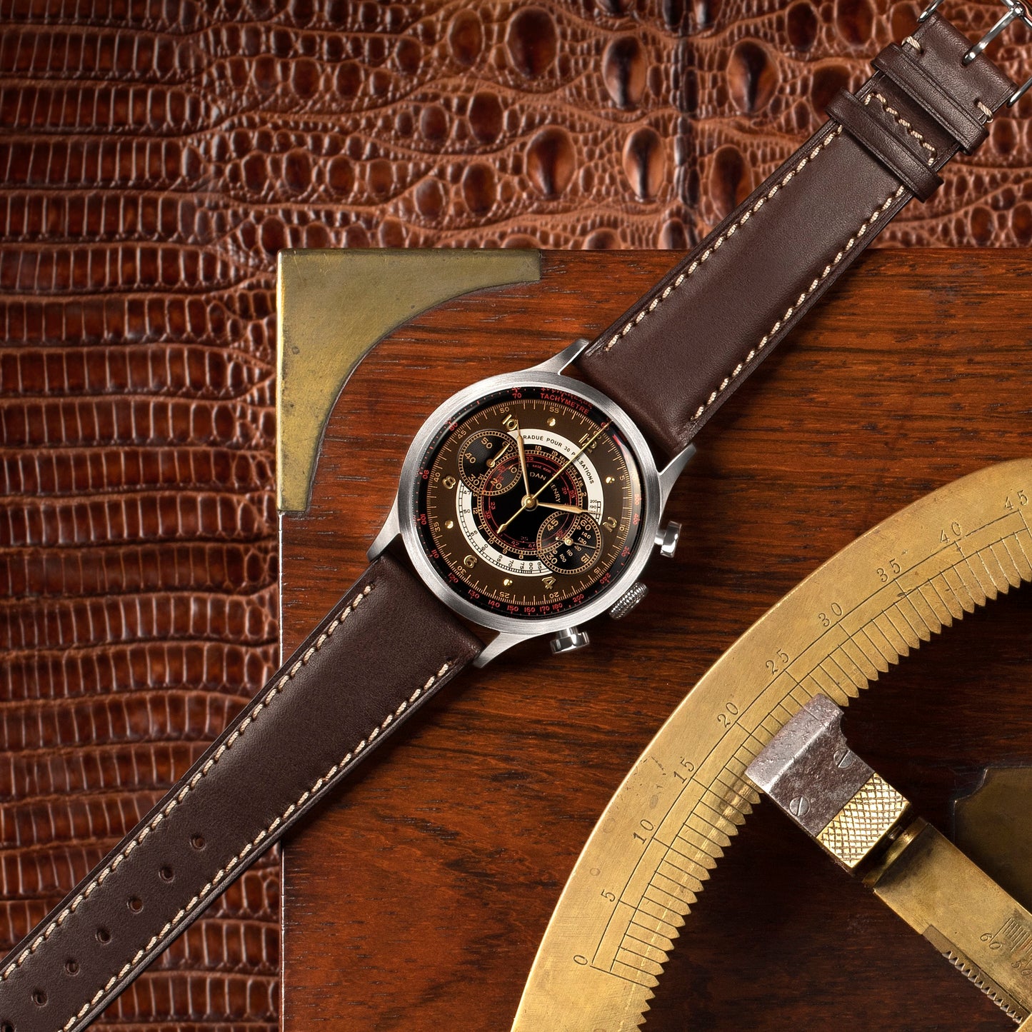 Coffee/Beige Stitch/22mm