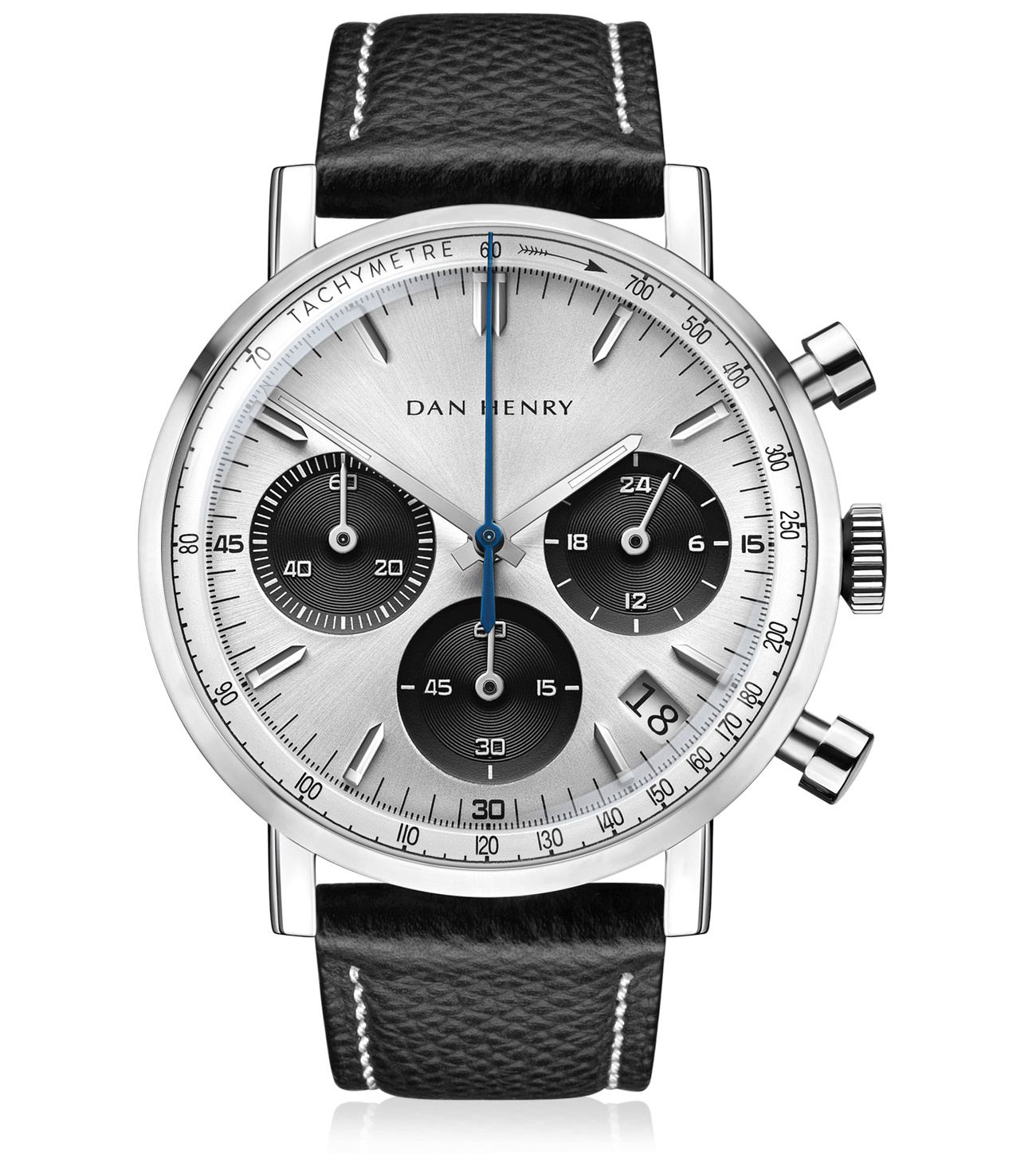 Evil Panda Tricompax/Date|strap-2-silver-panda-tricompax-38mm-date