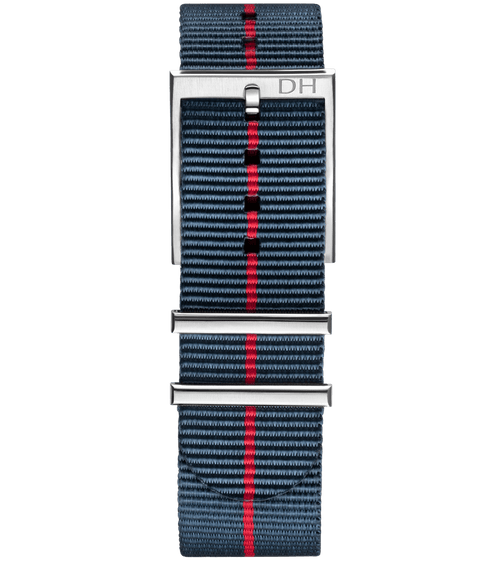 Dark Blue/Red Line/22mm