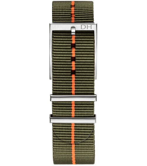 Dark Green/Orange Line/20mm