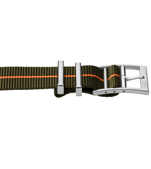 Dark Green/Orange Line/22mm