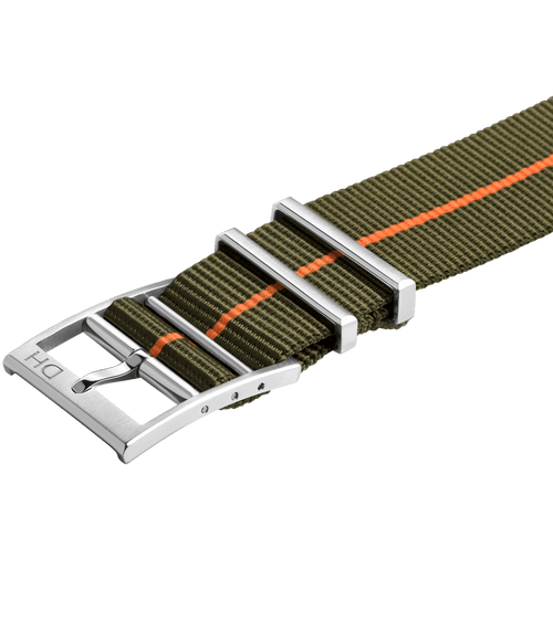 Dark Green/Orange Line/22mm