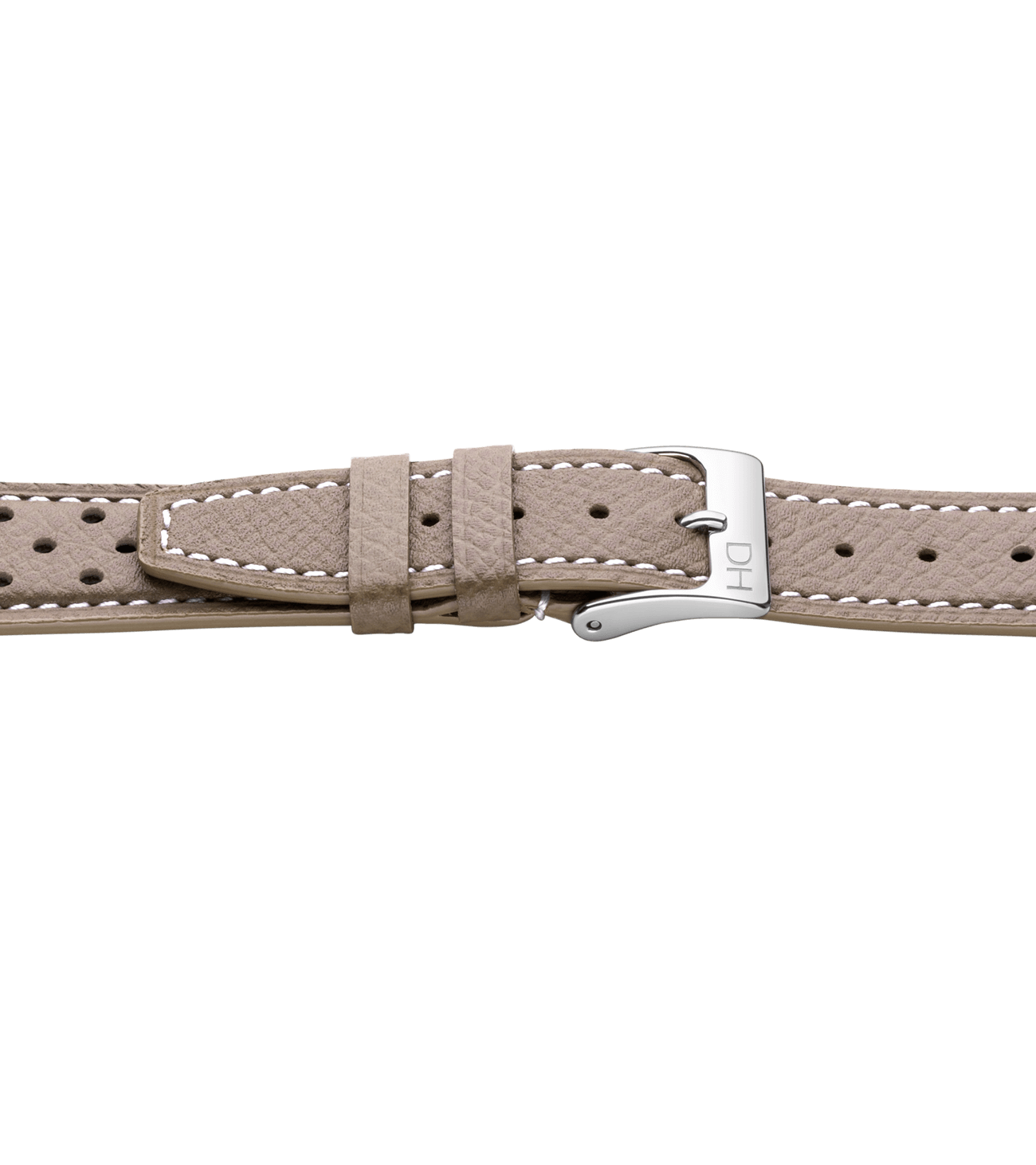 Light Grey/White Stitch/19mm