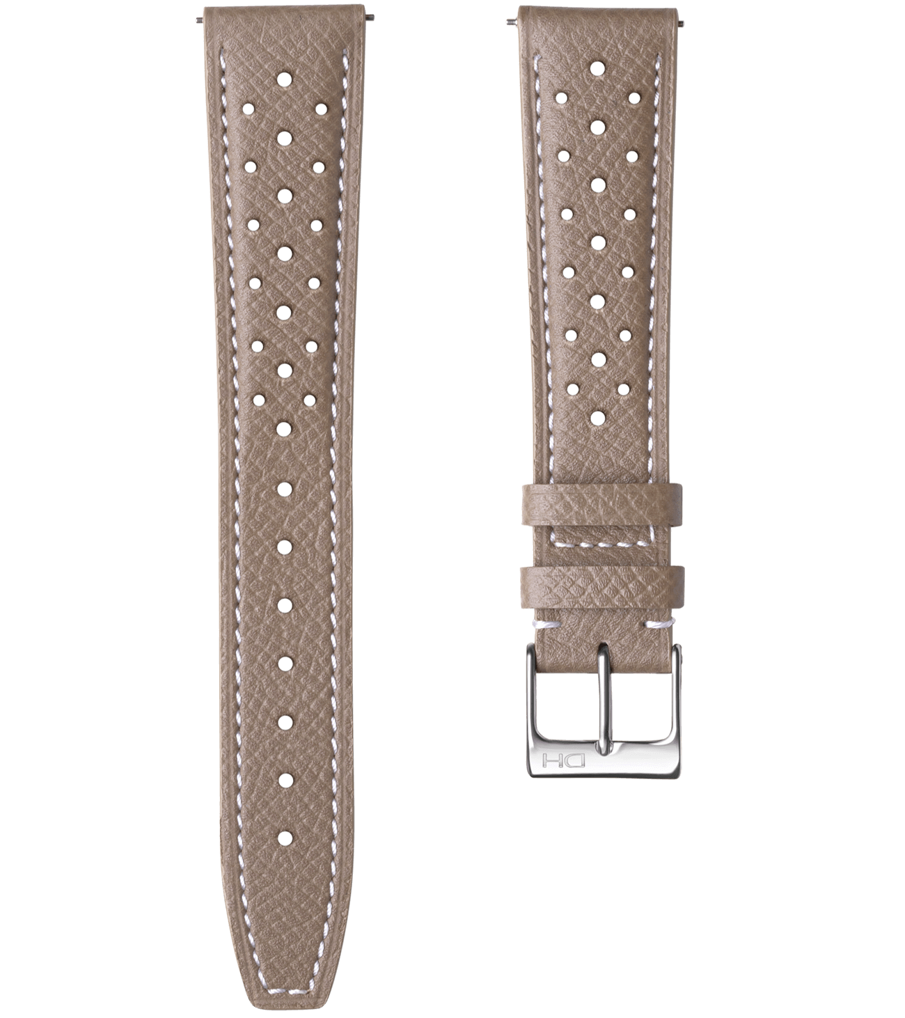 Light Grey/White Stitch/19mm