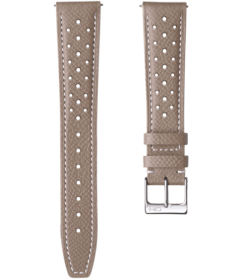 Light Grey/White Stitch/19mm