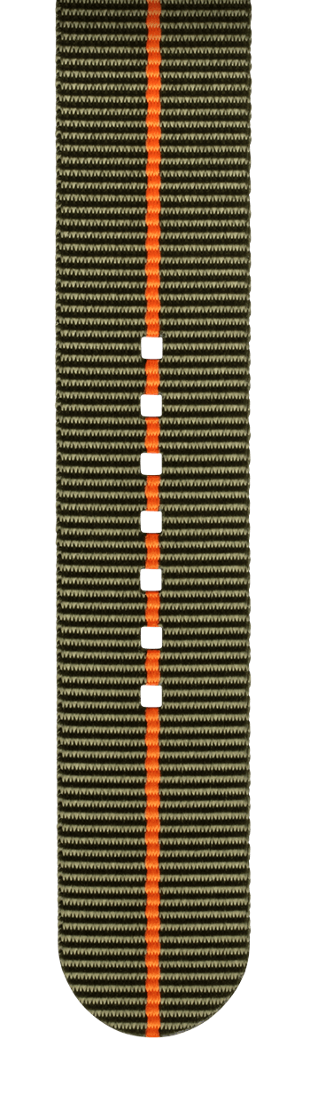 strap-bottom_dark-green/orange-line/22mm